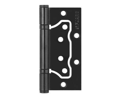 Петля Fuaro (Фуаро) универсальная без врезки IN4500W-BL BL (500-2BB/BL 100x2,5) черный матовый БЛИСТЕР