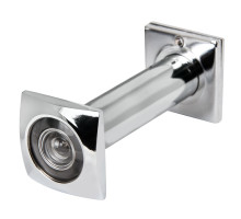 Глазок Fuaro (Фуаро) дверной, оптика пластик DV-Q 4/130-70/Z (VIEWER 4 DVQ) CP хром 