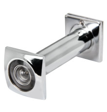 Глазок Fuaro (Фуаро) дверной, оптика пластик DV-Q 4/130-70/Z (VIEWER 4 DVQ) CP хром 