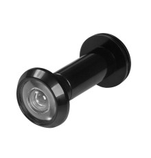 Глазок Ajax (Аякс) дверной, оптика пластик DV-1A/40-70 BL черный (кратно коробке 45 шт) 