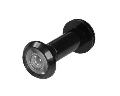 Глазок Ajax (Аякс) дверной, оптика пластик DV-1A/40-70 BL черный (кратно коробке 45 шт)