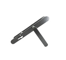 Ручка дверная Absolyute (Абсолют) на планке РФ1-85А/25 (85 мм) серебро 