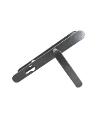 Ручка дверная Absolyute (Абсолют) на планке РФ1-85А/25 (85 мм) серебро 