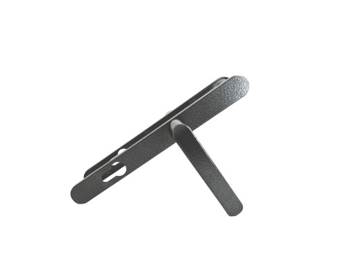 Ручка дверная Absolyute (Абсолют) на планке РФ1-85А/25 (85 мм) серебро