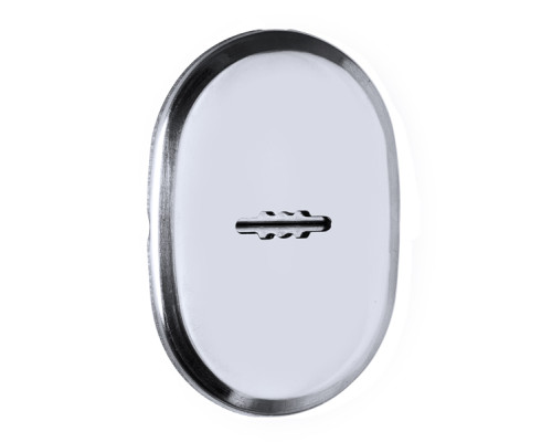 Декоративная Fuaro (Фуаро) накладка ESC 477 (90х65) СP ХРОМ на сувальдный замок с подпружиненными шторками