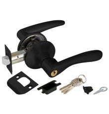 Ручка Punto (Пунто) защелка DK620 BL-ET (6020 BL-E) (кл./фик.) черный 