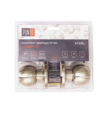 Ручка Punto (Пунто) защелка DK672/BL SN-ET (кл./фик.) мат.никель 