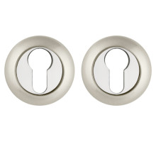 Накладка Ajax (Аякс) под цилиндр ET.R.JR54 (ET JR) SN/CP-3 матовый никель/хром 