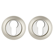 Накладка Ajax (Аякс) под цилиндр ET.R.JR54 (ET JR) SN/CP-3 матовый никель/хром 