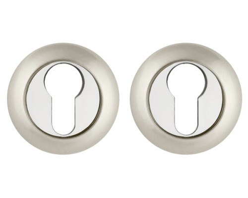 Накладка Ajax (Аякс) под цилиндр ET.R.JR54 (ET JR) SN/CP-3 матовый никель/хром