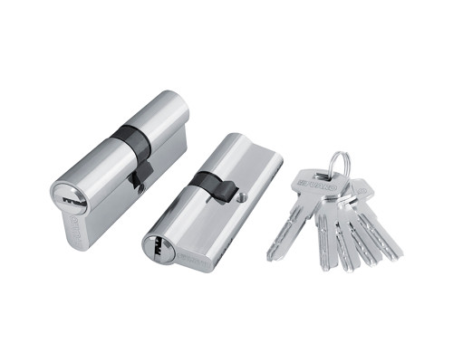 Цилиндровый Fuaro (Фуаро) механизм (200 ZA/70) 2000ZAKey70(30+10+30) CP хром 5Key