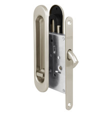 Защелка Punto (Пунто) с ручками для раздвижных дверей SH.SL152.KIT011-BK (Soft LINE SL-011) SN-3 матовый никель 