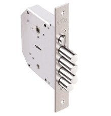 Замок Elbor (Эльбор) врезной сувальдный с задвижкой и защёлкой Гранит 1.06.40 (левый), 5 кл. /00445/ 