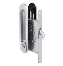 Защелка Punto (Пунто) с ручками для раздвижных дверей SH.SL152.KIT011-BK (Soft LINE SL-011) СP-8 хром 