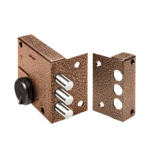 Замок Elbor (Эльбор) накладной сувальдный Кремень 1.04.51.МА (медный антик) 