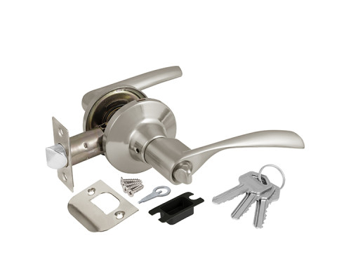 Ручка Ajax (Аякс) защелка DK610 SN-ET (6010 SN-E) (кл./фик.) мат. никель