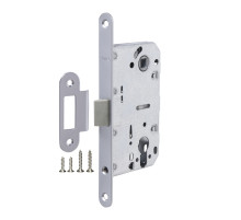 Корпус Fuaro (Фуаро) врезного замка c защёлкой PLASTP85C-50 (P85C-50) SSC сатинированный хром 