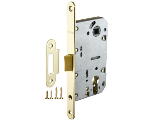 Корпус Fuaro (Фуаро) врезного замка c защёлкой PLASTP85C-50 (P85C-50) GP латунь