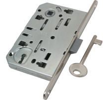 B01101.50.06 AGB (АГБ) Корпус врезного замка под ключ (никель) MEDIANA EVOLUTION 