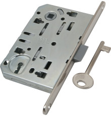B01101.50.06 AGB (АГБ) Корпус врезного замка под ключ (никель) MEDIANA EVOLUTION 