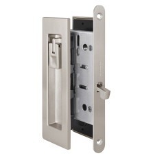 Защелка Armadillo (Армадилло) с ручками для раздвижных дверей SH.URB153.KIT011-BK (SH011 URB) SN-3 матовый никель 