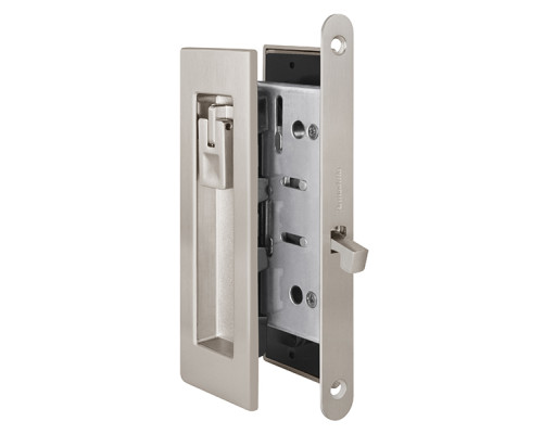 Защелка Armadillo (Армадилло) с ручками для раздвижных дверей SH.URB153.KIT011-BK (SH011 URB) SN-3 матовый никель