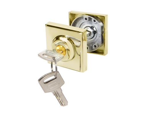 Ручка поворотная Ajax (Аякс) с фиксацией ключом BK6.FIX.JK GP-5 золото