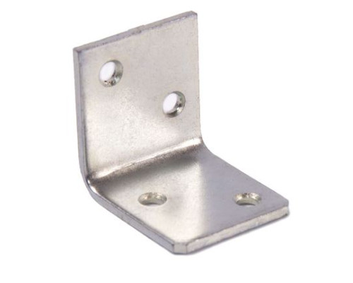 Уголок skobis (СКОБИС) мебельный 28 (28x28x25x2) цинк белый