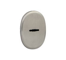 Накладка Fuaro (Фуаро) на сувальдный замок ESC.S-auto.ECO/OV.477 (ESC 477 eco) с авт. шторками SN матовый никель 