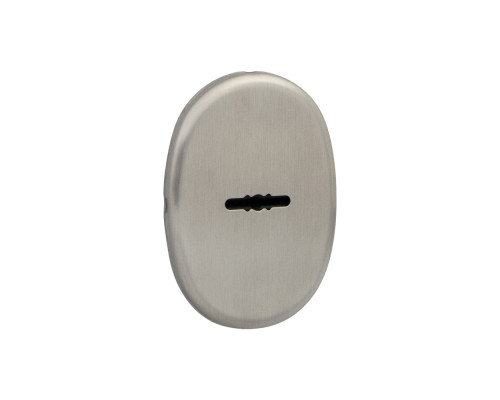 Накладка Fuaro (Фуаро) на сувальдный замок ESC.S-auto.ECO/OV.477 (ESC 477 eco) с авт. шторками SN матовый никель