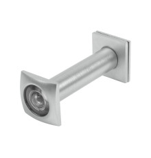 Глазок Fuaro (Фуаро) дверной, оптика пластик DV-Q 4/130-70/Z (VIEWER 4 DVQ) SSC сатинированный хром 