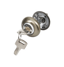 Ручка поворотная Ajax (Аякс) с фиксацией ключом BK6.FIX.JR AB-7 бронза 