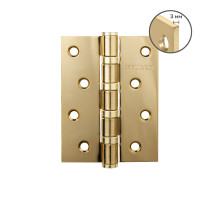 Петля Fuaro (Фуаро) универсальная HEAVY IN4400U GOLD-24 (золото 24K) 100х75х3 мм 