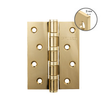 Петля Fuaro (Фуаро) универсальная HEAVY IN4400U GOLD-24 (золото 24K) 100х75х3 мм 