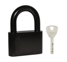 Замок Fuaro (Фуаро) навесной PL-WEATHER-1570 Black 4 fin key ( PL-15-70) диск. /блистер 