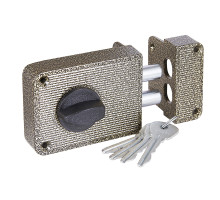 Замок Zenit (Зенит) накладной ЗН 1-3 бронза 