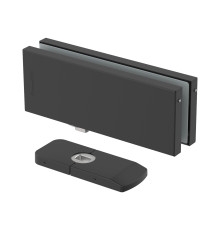 Петля-доводчик Armadillo (Армадилло) для стеклянной двери Range.GL.H10 BL черный 