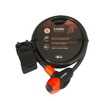 Замок Fuaro (Фуаро) тросовый PL-BIKE-12150-KEY (12х1500) 3 perfo key(PL-12150-KEY) /подвес 