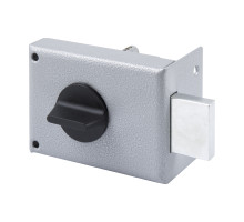 Замок Omega (Омега) накладной цилиндровый ЗН1-1.1 ГЛ серый, 5 кл. 