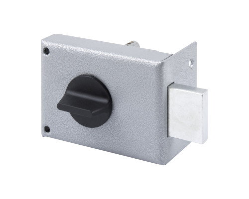 Замок Omega (Омега) накладной цилиндровый ЗН1-1.1 ГЛ серый, 5 кл.