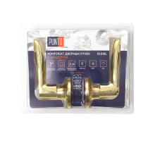 Ручка Punto (Пунто) защелка DK610/BL PB-BK (фик.) золото 