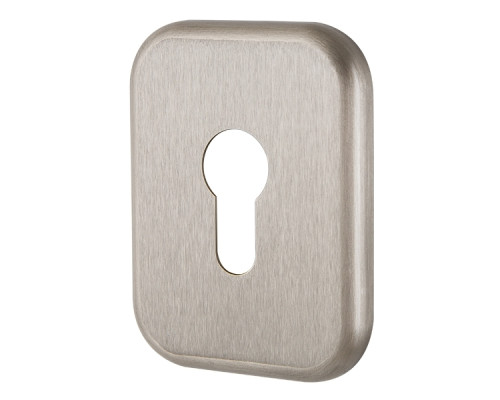 Декоративная Armadillo (Армадилло) Квадратная накладка на цилиндр ET-DEC SQ (ATC Protector 1) SN-3 Мат.никель