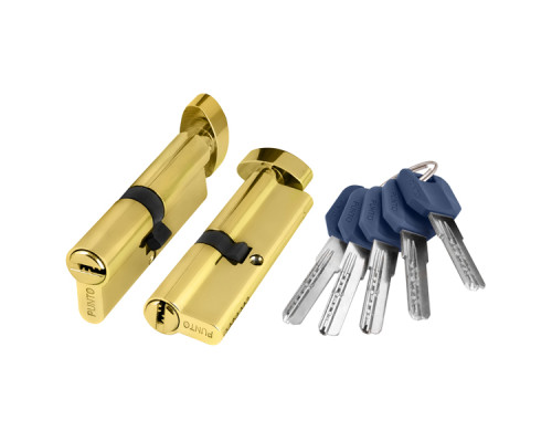 Цилиндровый Punto (Пунто) механизм (Z402/80) Z4002Knob80(30+10+40) с вертушкой PB латунь