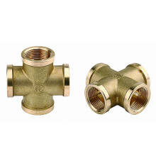 GENERAL FITTINGS внутренняя резьба 1/2″, латунь, крестовина (51049-1/2)