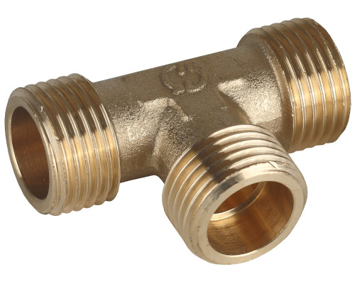 GENERAL FITTINGS наружная резьба 1″, латунь, тройник (51054-1)