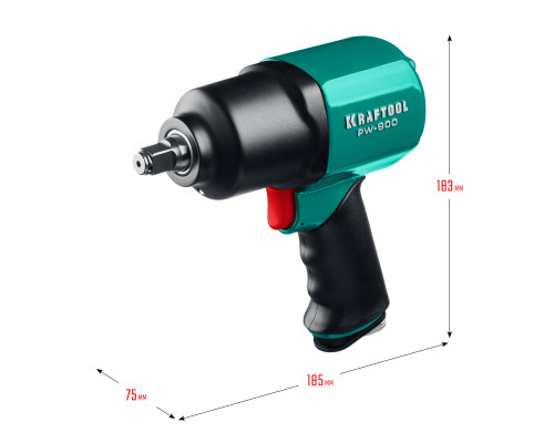 KRAFTOOL PW-900, 1/2″, 880 Н·м, ударный пневматический гайковерт (64210)