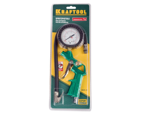 KRAFTOOL 15 бар, пистолет для подкачки шин (06535)