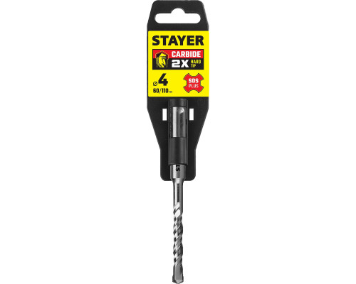 STAYER 4 x 110 мм, SDS-plus бур, Professional (2930-110-04)