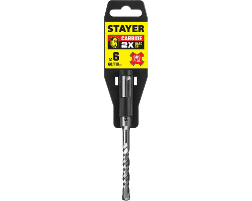 STAYER 6 x 110 мм, SDS-plus бур, Professional (2930-110-06)