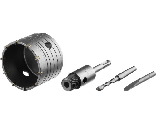 STAYER 80 мм, SDS - Plus, 10T, коронка по бетону с оснасткой (29190-80)
